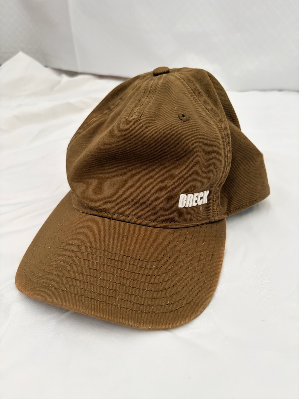 Breckelles Brown Baseball Cap with White BRECK Embroidery